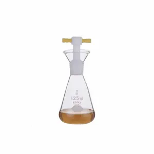 KIMBLE CHASE 27200-125 Iodine Flask, 125ml Capacity, Borosilicate Glass, White, 12Pk | CJ2QFL 52NE50