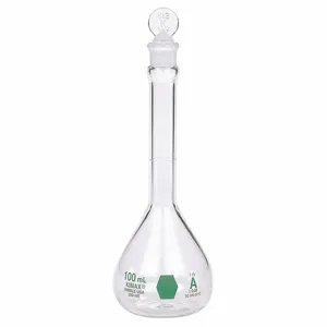 KIMBLE CHASE 28014E-250 Volumetric Flask, 250ml Capacity, Glass, 6Pk | CJ3TML 26CV45