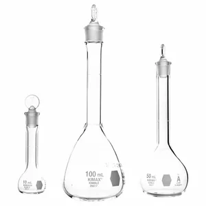 KIMBLE CHASE 28017-25 Volumetric Flask, 25ml Capacity, Borosilicate Glass, 12Pk | CJ3TLY 52NE98