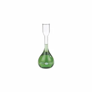 KIMBLE CHASE 28100-200 Volumetric Flask, 200ml Capacity, Borosilicate Glass, Stopper, 12Pk | CJ2QUN 52NK13