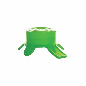 KIMBLE CHASE 291111136 Beaker Lid, 44-61 mm Screw Closure Size, Silicone, Unlined, Slip On, Green | CH9QVY 56LX31