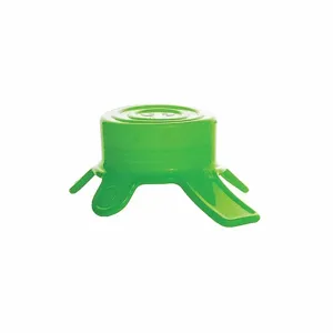 KIMBLE CHASE 291111136 Beaker Lid, 44-61 mm Screw Closure Size, Silicone, Unlined, Slip On, Green | CH9QVY 56LX31