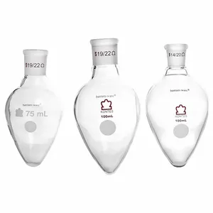 KIMBLE CHASE 294250-0015 Pear Shaped Boiling Flask, 15ml Capacity, Borosilicate Glass | CJ2ZMJ 52NJ28