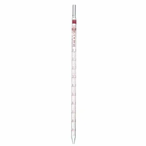 KIMBLE CHASE 37034B-25 Reusable Serological Pipette, 25 mL Capacity, Borosilicate Glass, Non-Sterile, 6Pk | CJ3ELG 52NK42