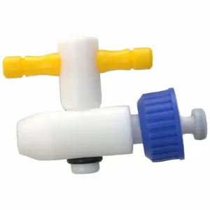 KIMBLE CHASE 41007F-2 Stopcock Plug, 15-415 Stopper Size, PTFE, White | CJ3NFU 52NH03