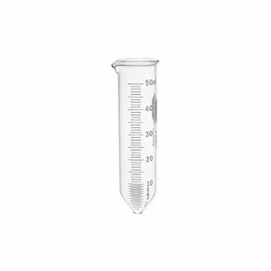 KIMBLE CHASE 45165-50 Conical Centrifuge Tube, 50ml Capacity, 0.5 to 50ml Graduation Range, Glass, 12Pk | CH9XMB 52NE82