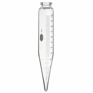 KIMBLE CHASE 45241-100 Conical Oil Weathering Test Centrifuge Tube, 100ml Nominal Capacity, 12Pk | CH9XMK 52NJ47