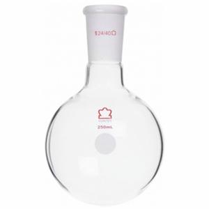 KIMBLE CHASE 601000-0124 Round Bottom Flask, 50ml Capacity, Borosilicate Glass, Stopper, Round Bottom | CJ3FHP 52NG44