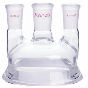 KIMBLE CHASE 612500-0021 Multi-Neck Reaction Flask Top, Borosilicate Glass, Stopper, Reaction | CJ2WNM 52NG50