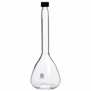 KIMBLE CHASE 621600-0100 Volumetric Flask, 100ml Capacity, Borosilicate Glass, Black | CJ3TPC 52NH24