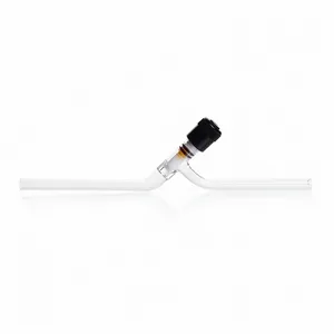 KIMBLE CHASE 826620-0008 Right Angle Valve, 8 Stopper Size, PTFE/Borosilicate Glass, Clear | CJ3ELW 52NG62