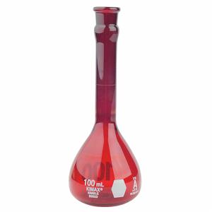 KIMBLE CHASE 92822N-100 Volumetric Flask, 100ml Capacity, Borosilicate Glass, 6Pk | CJ3TPM 9KPV5