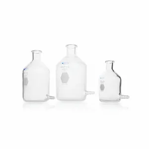 KIMBLE CHASE KC14607-1000 Reservoir Bottle, Type I Borosilicate Glass, Unlined, Narrow, Round, 4Pk | CJ3EHV 52NH26