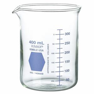 KIMBLE KIMAX 14000B-1000 Griffin-Becherglas, Glas, 33.81 oz Laborbedarfskapazität, Englisch, wiederverwendbar, niedrige Form, A, 6 PK | CR6QJT 26CV52