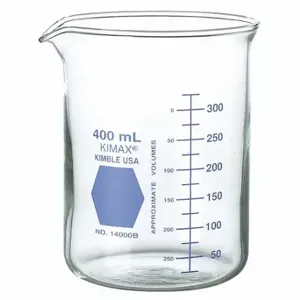 KIMBLE KIMAX 14000B-600 Griffin Beaker, Glass, 20.29 oz Labware Capacity English, Reusable, Low Form, A, 6 PK | CR6QJP 26CV57