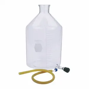 KIMBLE KIMAX 14612F-10000 Reservoir Bottle, Includes Closure, 10 L Labware Capacity - Metric, Narrow, Clear | CR6QQC 26CV95