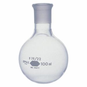 KIMBLE KIMAX 25277-500 Round Bottom Flask, 500 Ml Labware Capacity - Metric, Borosilicate Glass, Stopper, Clear | CR6QQW 26CY91