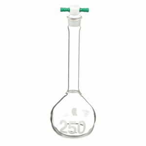 KIMBLE KIMAX 92812F-250 Volumetric Flask, 250 mL Labware Capacity - Metric, Borosilicate Glass, Includes Closure | CR6QTU 8GE35