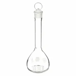 KIMBLE KIMAX 92812G-100 Volumetric Flask, 100 mL Labware Capacity - Metric, Borosilicate Glass, Includes Closure | CR6QRY 8NLU3