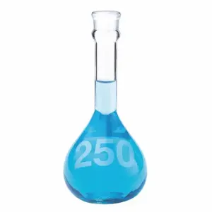 KIMBLE KIMAX 92812P-10 Volumetric Flask, 10 mL Labware Capacity - Metric, Borosilicate Glass, Includes Closure | CR6QRV 9LNX1