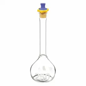 KIMBLE KIMAX 92812P-250 Volumetric Flask, 250 mL Labware Capacity - Metric, Borosilicate Glass, Includes Closure | CR6QTW 9AUL3