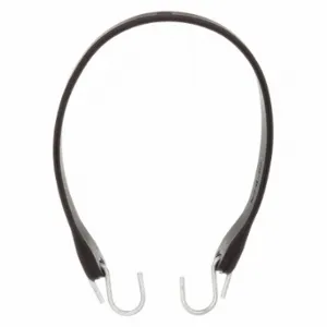 KINEDYNE 2221NRGRA Bungee Strap, Rubber, 21 Inch Bungee Length, 3/4 Inch Bungee Width, S-Hook, Steel, Black | CR6QWA 48PX73