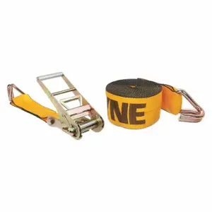 KINEDYNE 592736GRA Tie Down Strap, 27 ft Cargo Tie Down Length, 4 Inch Cargo Tie Down Width, 6 | CR6QXX 48PX45