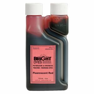 KINGSCOTE 506250-RF4 Farbstoffmarkierungsflüssigkeit, rot, 4-Unzen-Behältergröße, Wassermarkierungsfarbstoff, sofort, fluoreszierend | CR6QYT 45H151