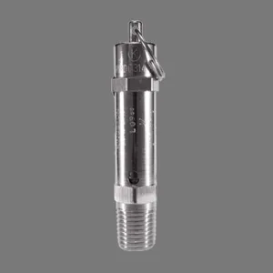 KINGSTON VALVES 112CR-4-000 Pop Safety Valve, 1/2 Inch Size, 25-300 Psi, All Stainless Construction | CE7ATR