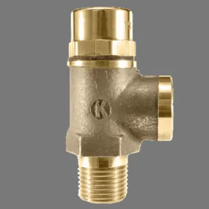 KINGSTON VALVES 120E-4-000 Side Relief Valve, 1/2 Inch Size, 5-300 Psi, Non-Code, Special Disc, Brass Seat | CE7AXF