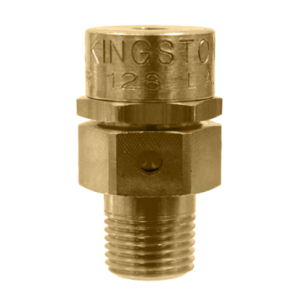 KINGSTON VALVES 128AT-2-000 Pop Safety Valve, 1/4 Inch Size, 5-300 Psi, Non Code, Toggle, Soft Seat | CE7AUV