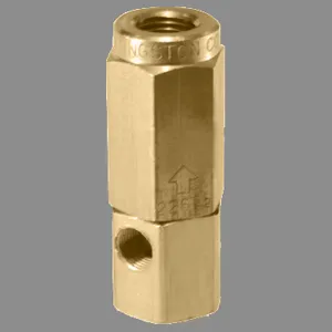 KINGSTON VALVES 226A-3-3 Vertical Check Valve, 3/8 x 3/8 Inch Size, Unloader Valve, Teflon Disc | CE7APK