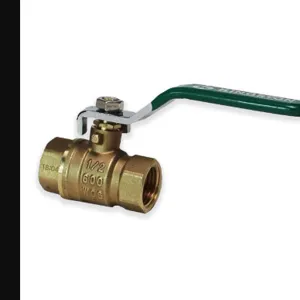 KINGSTON VALVES KBV-2 Ball Valve, 1/4 Inch Female x Female, Brass, Forged Stem, Nickel Plated | CE7ACA