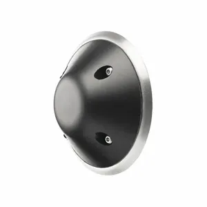 KINGSWAY GROUP KG184 Door Stop, 4-1/2 Inch Base Diameter, Wall Mount Rubber, Stainless Steel | CF2JRA 54XY74