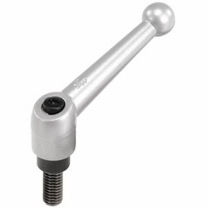 KIPP K0116.5A63X25 Adjustable Handle, Ball Knob, Zinc Handle, 5/8 Inch To 11 Thread Size, 25 mm Stud Length | CR6RMN 53ER16
