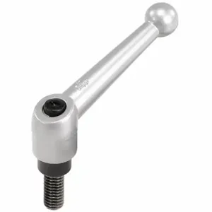 KIPP K0116.2083X55 Adjustable Handle, Ball Knob, Zinc Handle, M8 Thread Size, 55 mm Stud Length | CR6RXL 53EN07