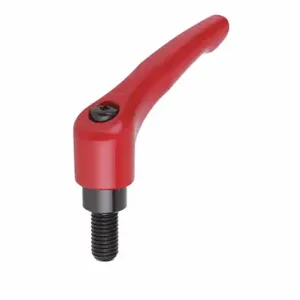 KIPP K0122.0AE27X30 Adjustable Handle, Teardrop, Zinc Handle, #8 To 32 Thread Size, 30 mm Stud Length | CR6UVM 53FE97