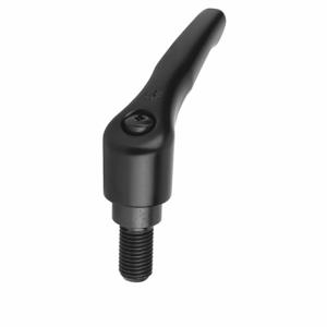 KIPP K0122.0051X50 Adjustable Handle, Teardrop, Zinc Handle, M5 Thread Size, 50 mm Stud Length | CR6XRD 53FD11