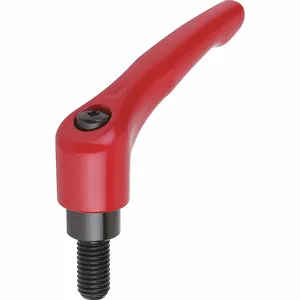 KIPP K0122.30827X50 Adjustable Handle, Teardrop, Zinc Handle, M8 Thread Size, 50 mm Stud Length | CR6YGF 53FR44