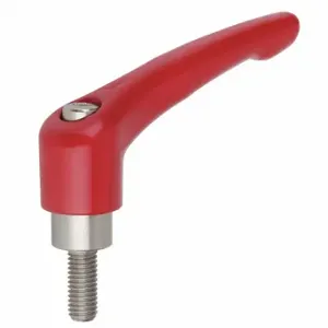 KIPP K0123.00527X25 Adjustable Handle, Teardrop, Zinc Handle, M5 Thread Size, 25 mm Stud Length | CR6XPG 53GC40