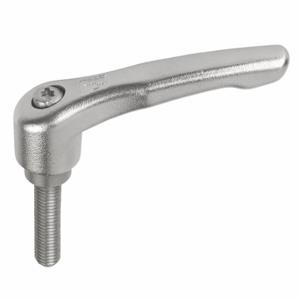 KIPP K0124.5A6X30 Adjustable Handle, Teardrop, Stainless Steel Handle, 5/8 Inch To 11 Thread Size, Natural | CR6UDQ 53HZ35
