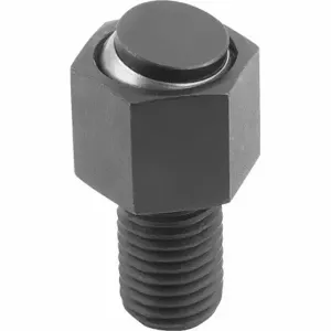 KIPP K0289.116X025 Threaded Gripper w/Flat Pad, Steel Pad, M16, 25 mm Thread Length, 16 mm Pad Dia | CR7AMP 801Y98