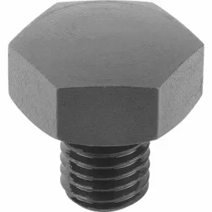 KIPP K0298.2103 Threaded Positioning Feet, External Threads, Convex, Steel, M10 Thread Size, Black Oxide | CR7AFG 801X07