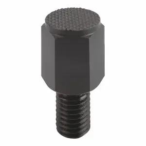 KIPP K0299.416030 Threaded Positioning Feet, External Threads, Serrated, Steel, M16 Thread Size | CR7ADR 615V47