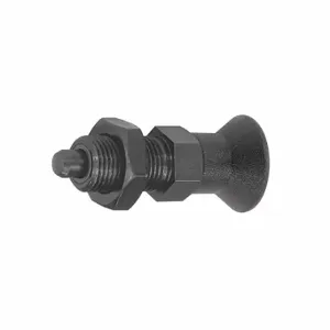 KIPP K0338.2903 Spring Plunger, With Locking Nut, Black Oxide-Coated Steel Body | CR7CXH 53EG70