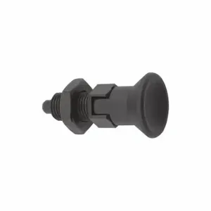 KIPP K0338.4516A8 Spring Plunger, Lockout, With Locking Nut, Black Oxide | CR7CLR 53EH02