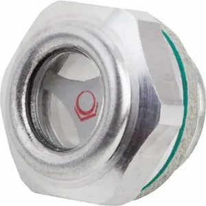 KIPP K0448.20014 Oil Level Sight Plug, Aluminum, 17 mm Hex Width, 20 mm Flange Dia, Oil/Water | CR7CCE 801XU2