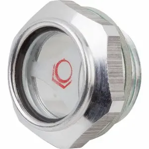 KIPP K0448.52114 Oil Level Sight Plug, Aluminum, 50 mm Hex Width, 55 mm Flange Dia, Oil/Water | CR7CCR 801XU9