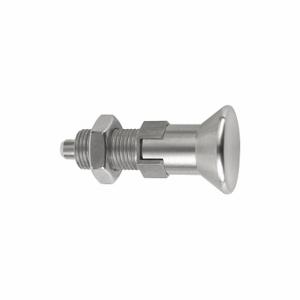KIPP K0632.114412 Spring Plunger, Lockout, With Locking Nut, Stainless Steel | CR7CNA 53EE44