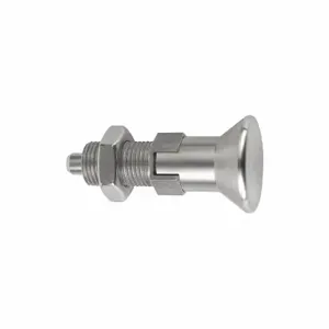 KIPP K0632.114004AK Spring Plunger, Lockout, With Locking Nut, Stainless Steel | CR7CPK 53EE31